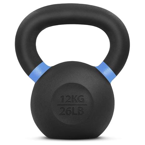 26lbs Yes4All Powder Coated Cast Iron Kettlebell