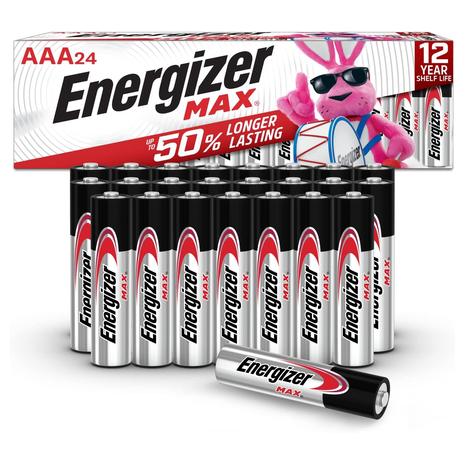 24-Count Energizer Max AAA Alkaline Batteries