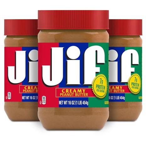 3-Pack Jif Creamy Peanut Butter