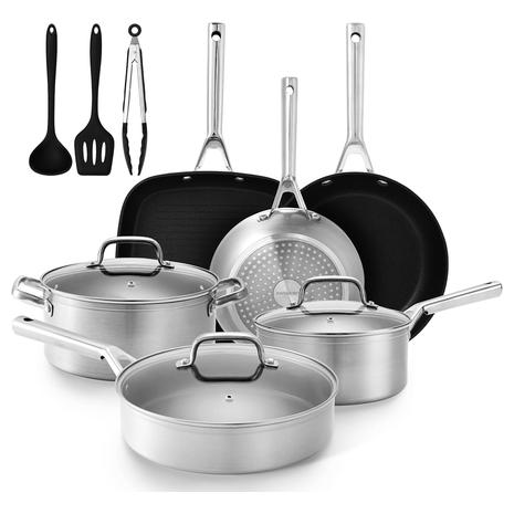 18-Piece Nonstick Ceramic Pots & Pans Set