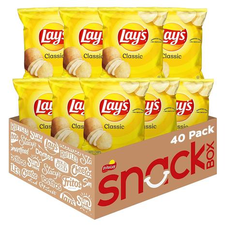 40 Bags Of Lay's Potato Chips