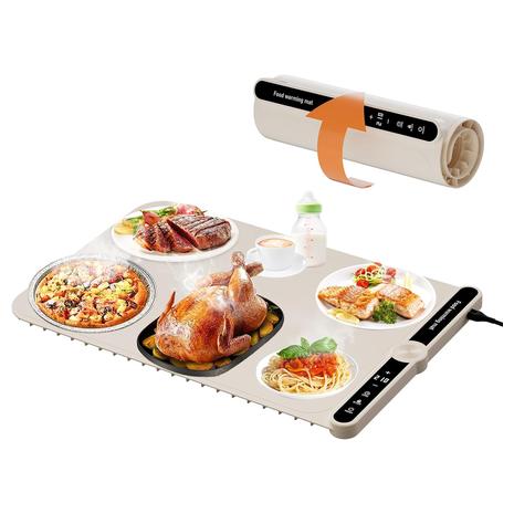 Electric Food Warming Mat with Timer & Temperature