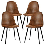 4 Suede Furniture Dining Chairs