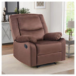 Overstuffed Soft Manual Recliner