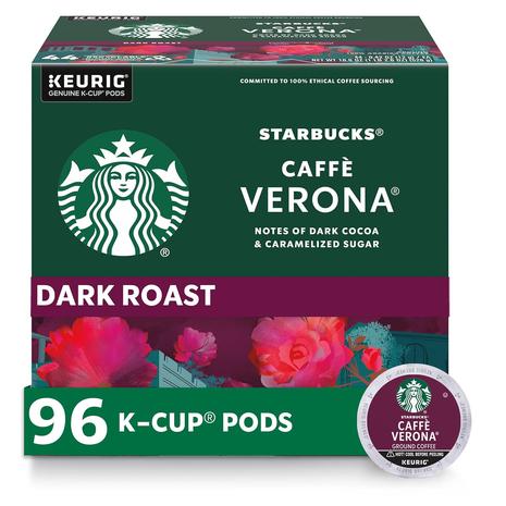 96 Starbucks Dark Roast K-Cup Coffee Pods kit