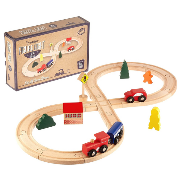 28-Piece Figure 8 Train Railway Set