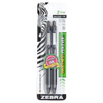 2 Zebra Pen Z-Grip Retractable Ballpoint Pens