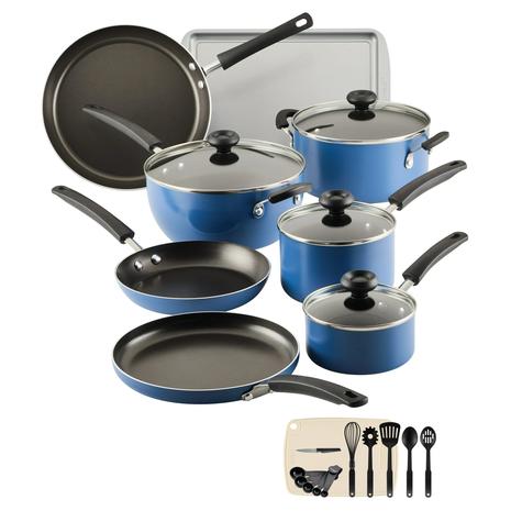 Farberware 24 Piece Nonstick Cookware Pots & Pans Set