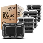 50-Pack Meal Prep Containers With Lids