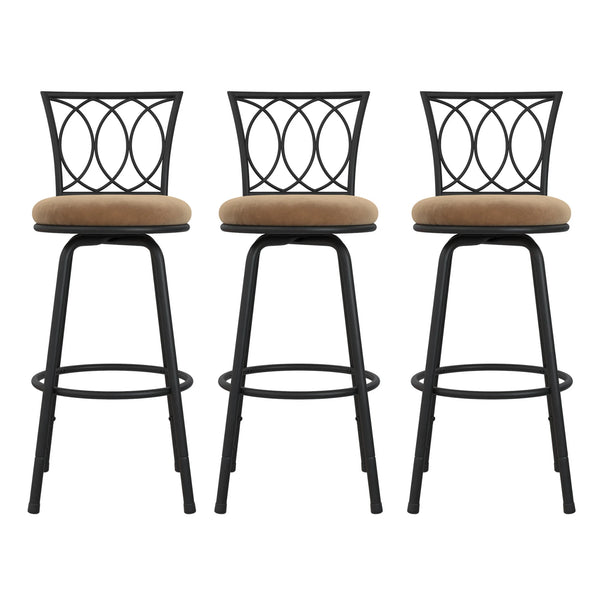 3 Adjustable Swivel Barstools