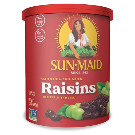 Sun-Maid California Sun-Dried Raisins Resealable Canister