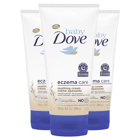 3-Pack Baby Dove Eczema Care Soothing Cream Lotion