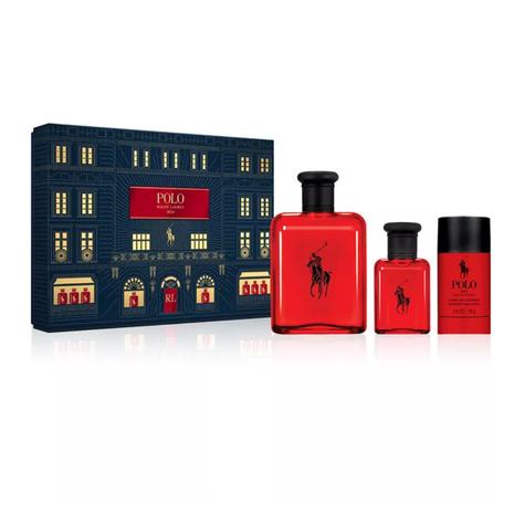 Ralph Lauren Men's 3-Pc. Polo Red Eau de Toilette Gift Set