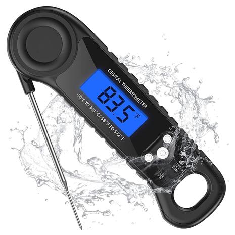 Instant Read Food Waterproof Thermometer w/ Backlight