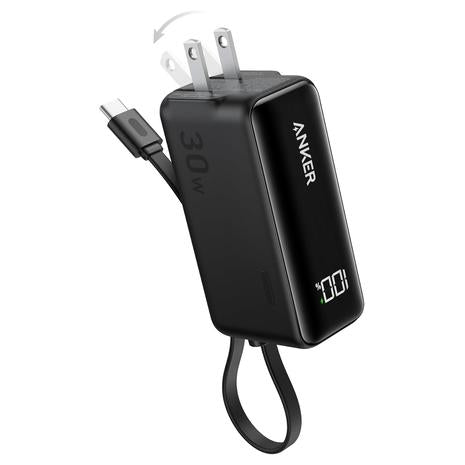 Anker 30W 5000mAh 3-In-1 Power Bank With USB-C & Foldable Plug