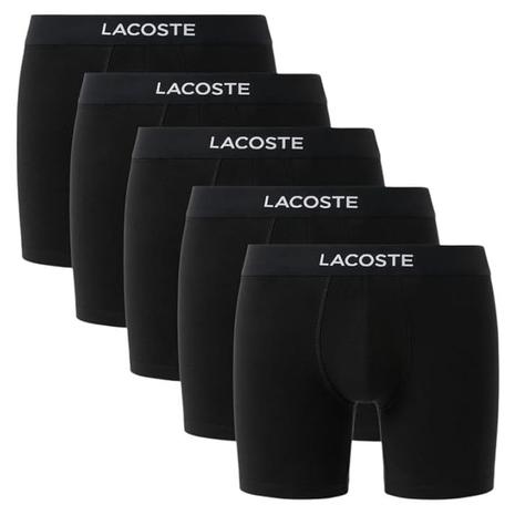 5-Pack Lacoste Men's Cotton Stretch Boxer Briefs