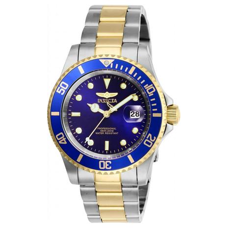 Invicta Pro Diver Men's 40mm Two Tone Quartz Metal bracelet Watch