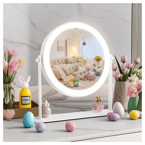 Lighted Makeup Vanity Mirror w/ Dimmable Touch Light