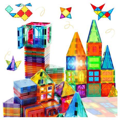 48-Piece Magnetic Building Block Tiles Set