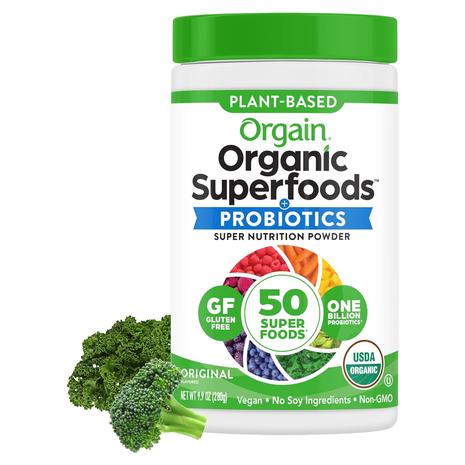 Orgain Organic Plant-Based Greens Powder (Gluten-Free & Non-GMO)