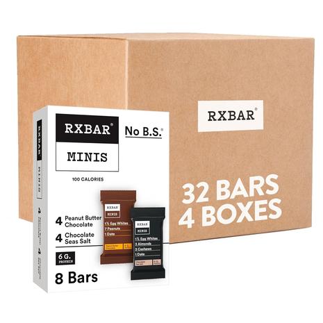 4-Boxes RXBAR 6g Minis Protein Bars (Gluten Free)