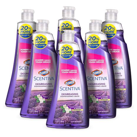 6-Pack Clorox Scentiva Dish Soap