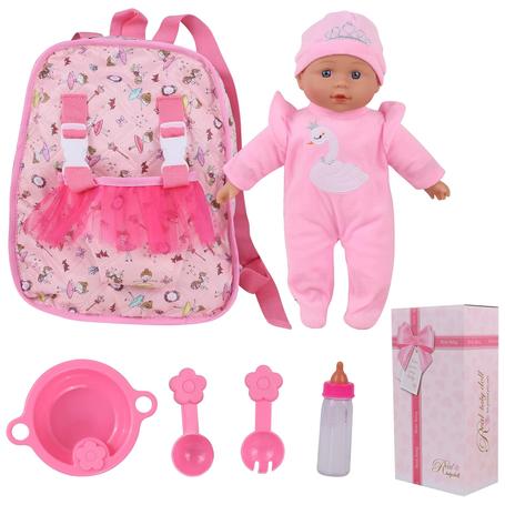 13-Inch Soft Baby Doll with 6 Accessories