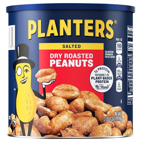 Planters Salted Dry Roasted Peanuts (52 Oz)