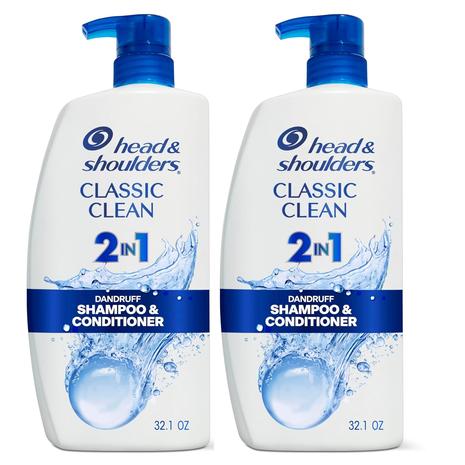 2 Big Bottles Of Head & Shoulders Shampoo & Conditioner