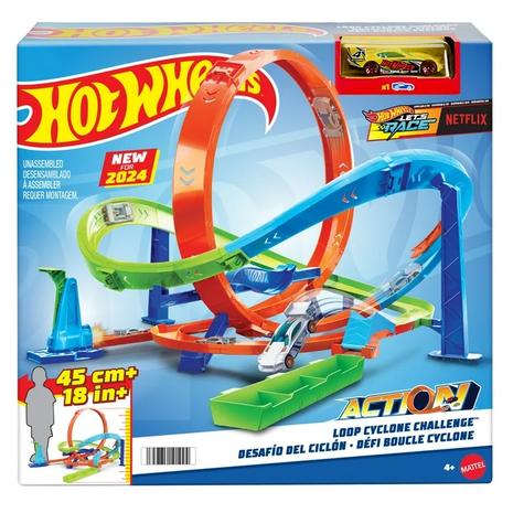 Hot Wheels Action Loop Cyclone Challenge Track Set