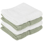 Set of 4 100% Cotton Wash Cloths