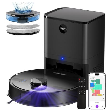 Robot Vacuum & Mop Combo w/ LiDAR Navigation & Self-Emptying Station