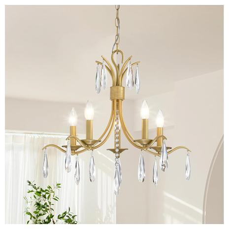 5-Light Modern Crystal Chandelier