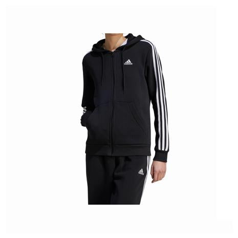 Adidas Women's 3-Stripes Full-Zip fleece Hoodie