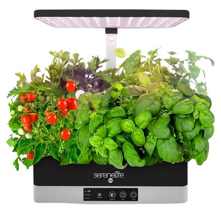 Smart Hydroponic Herb Garden Kit with 6 Pods, Adjustable Full-Spectrum Grow Light, Indoor Garden System