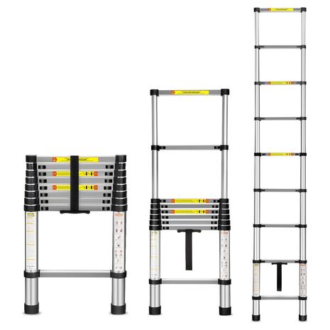 8.5FT Aluminum Telescopic Extension Ladder