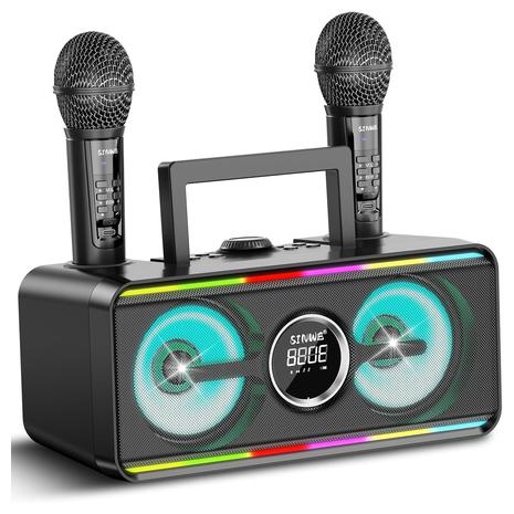 Karaoke Machine With 2 Mics And Speaker