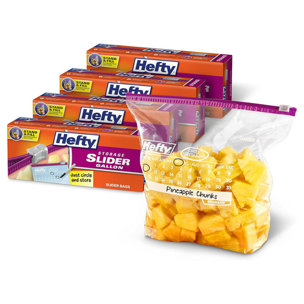 120 Hefty Gallon Food Storage Bags