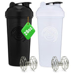 2-Pack 28-Ounce Protein Shaker Bottle