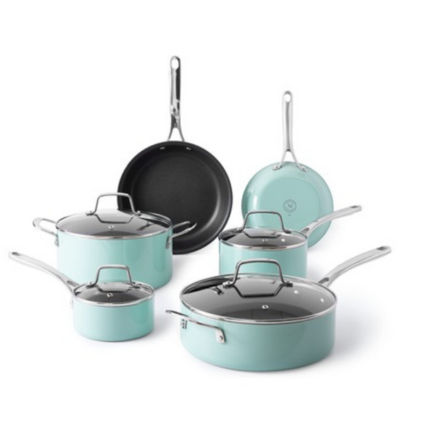 Martha Stewart Lockton Premium Nonstick 10 Piece Cookware Set