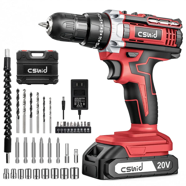 20V Cordless Drill With 34 Accessories