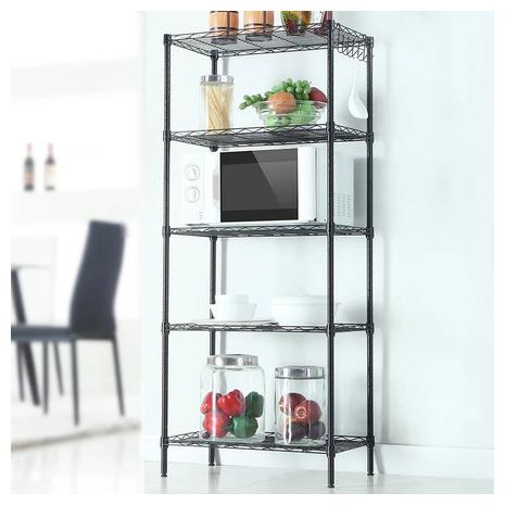 5 Tier Layer Wire Shelving Storage Rack