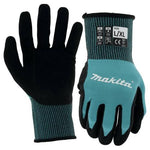 Makita FitKnit Nitrile Coated Work Gloves, Cut Level 1