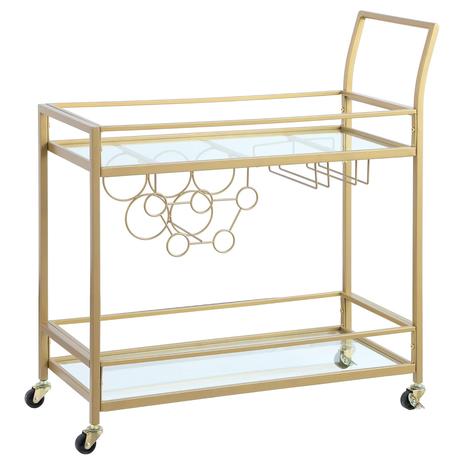 Gold Francesca Bar Cart