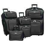 4-Piece Expandable Rolling Luggage Set