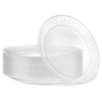 60 Clear Disposable Plastic Plates