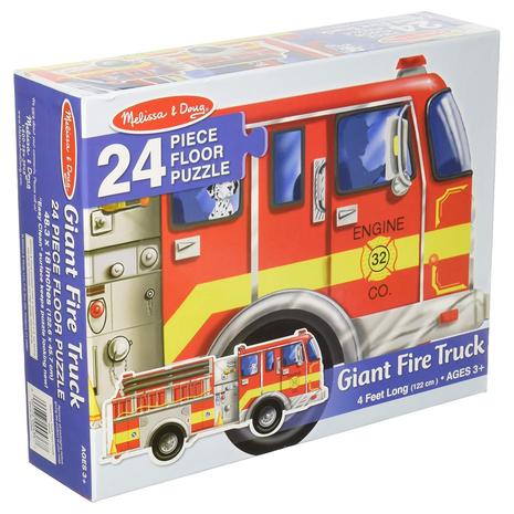 24 Piece Melissa & Doug Giant Fire Truck Floor Puzzle