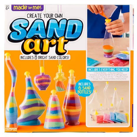 DIY Sand Art Kit With 4 Bottles & 2 Pendants