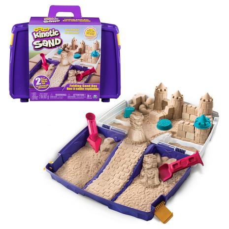 Kinetic Sand Folding Sand Box With 2lbs Play Sand