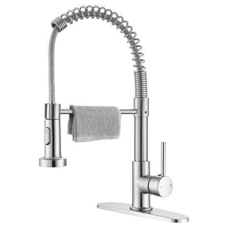 Kitchen Faucet w/ Pull Down Sprayer (Brushed Nickel)